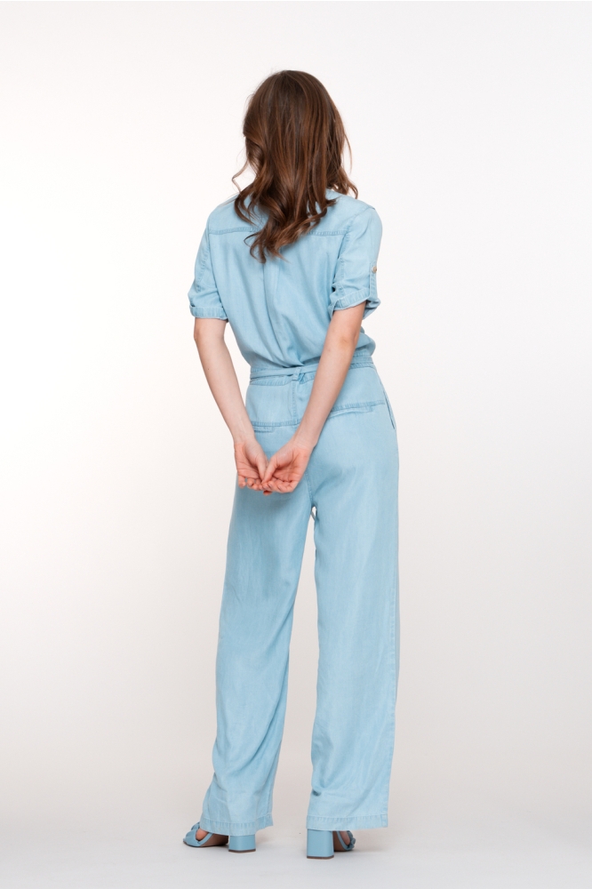 JUMPSUIT MET DENIM LOOK 51330 10 Light Blue Denim